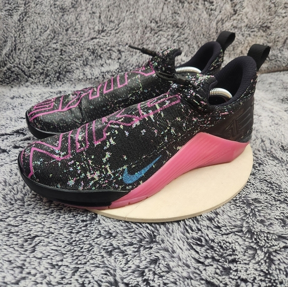 Nike Metcon React AMP 'Black Fire Pink Mens Size 11.5 Slip-On Trainer Shoes - Picture 4 of 9